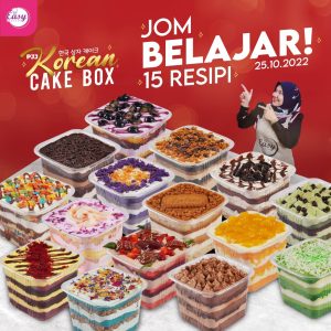 PJJ Korean Cake Box (15 Resepi)