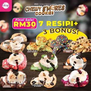 PJJ Chewy S'mores Cookies (10 Resepi) - Promo Blast