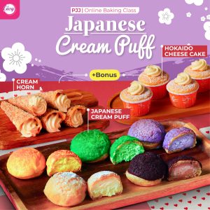 PJJ Japanese Cream Puff (5 Resepi)