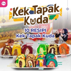 PJJ Kek Tapak Kuda Legend (10 Resepi)