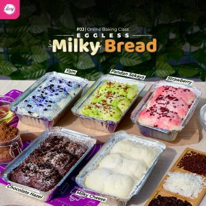 PJJ Eggless Milky Bread (5 Resepi)
